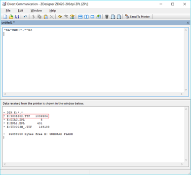 Downloading Font to Printer Using Latest v8 ZDesigner Driver