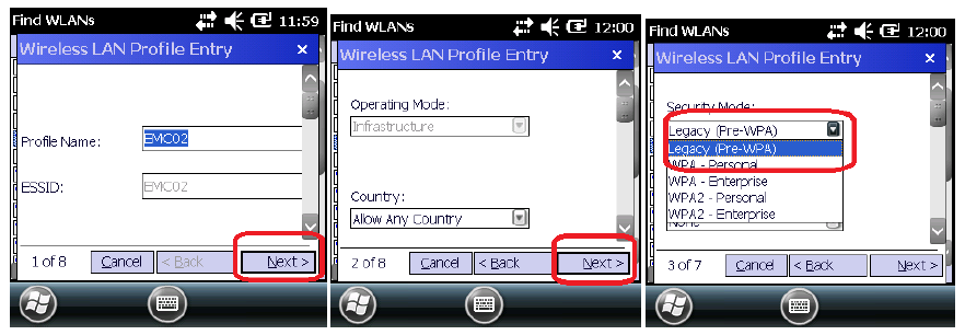Steps to Configure WEP and Static IP WiFi Connection