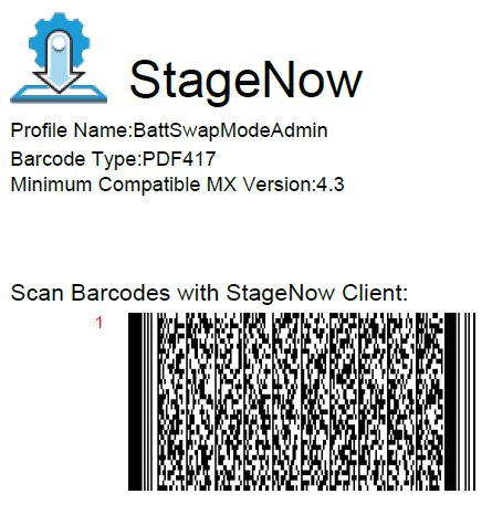 Set Battery Swap Mode as Device Administrator Using StageNow Tool