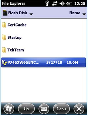 Enable SE1524ER Scanner (Laser) Installed in XT15 WEH6.5 Device