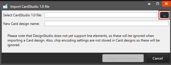 Import CardStudio Version 1 File (.car) to Version 2.0