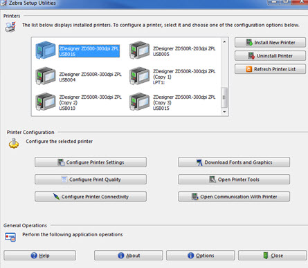 ZD500 Printer Displays RFID ERROR-NO READER PRESENT
