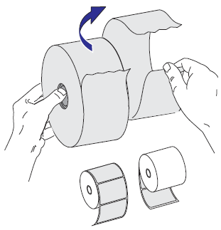 ZP888 - Loading the Label Roll