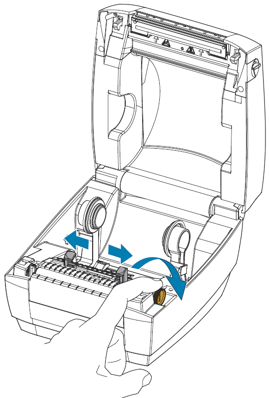 ZP888 - Loading the Label Roll