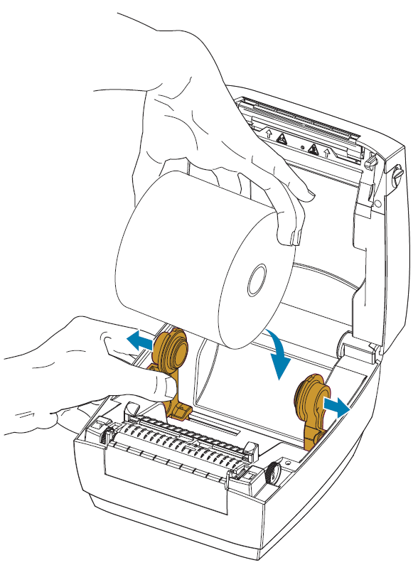 ZP888 - Loading the Label Roll