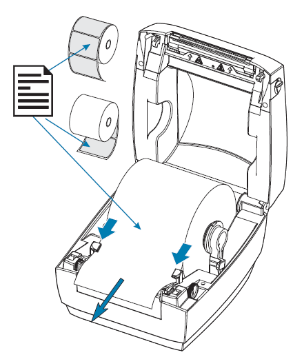 ZP888 - Loading the Label Roll