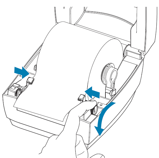 ZP888 - Loading the Label Roll