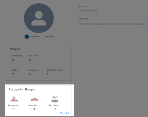 Site Guide : Community Badges