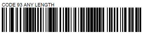 Scanning Code 93 Barcode