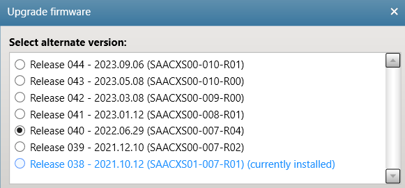 La actualización del firmware DS8178 falla