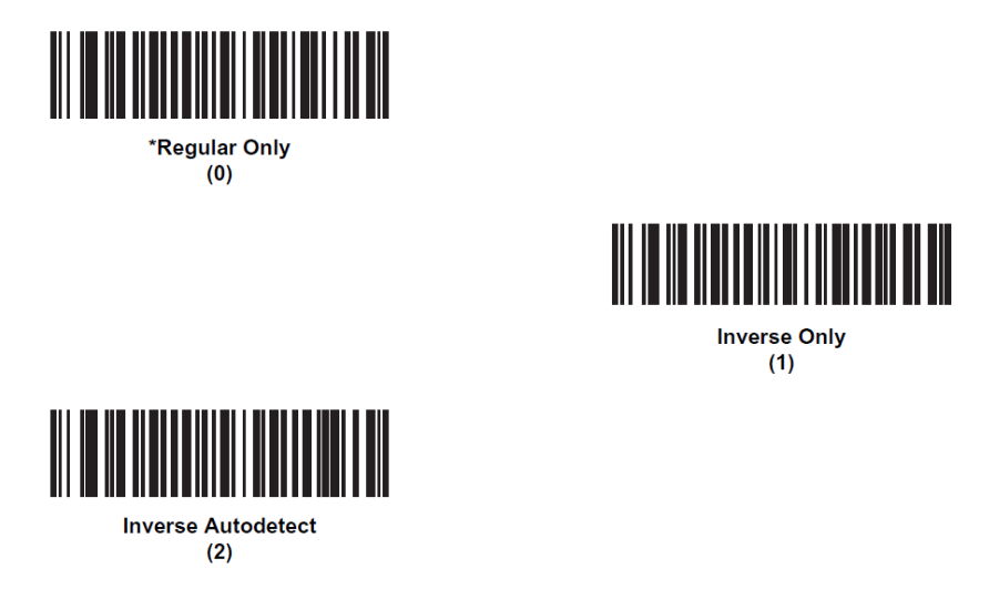 SE4107 Data Matrix Inverse Setting