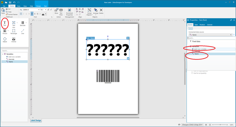 Store Label Format and Recall for Printing Using ZebraDesigner for ...