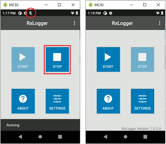 Sammeln von Debug-Protokollen mit dem RxLogger-Dienstprogramm