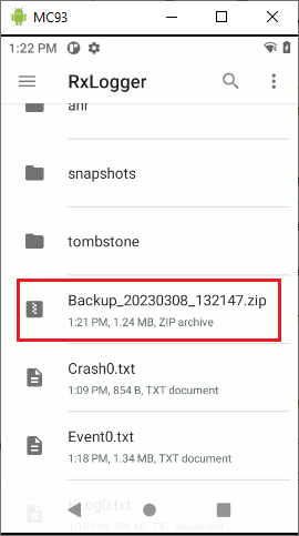 Sammeln von Debug-Protokollen mit dem RxLogger-Dienstprogramm