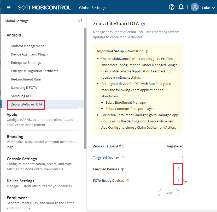 SOTI MobiControl - 404-fout – Pagina niet gevonden! Wanneer u op de ...