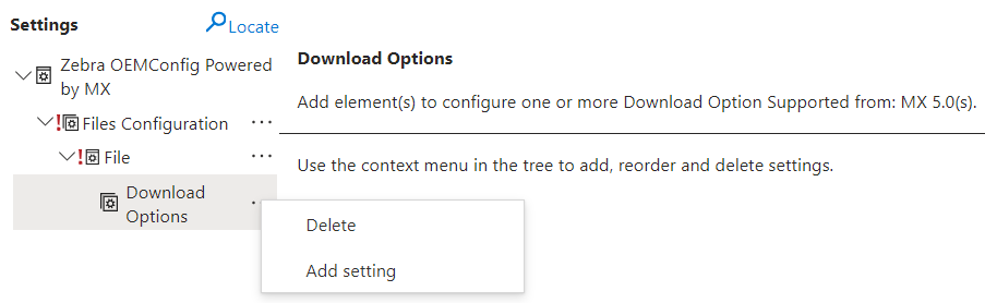 Zebra OEMConfig Powered by MX Used on Android 13 to Download and