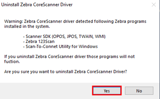 123Problema di installazione desktop RFID: versione del driver Zebra ...
