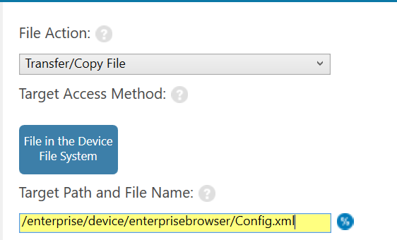 Enterprise Browser 3.3 and Later: Deployment Paths in EB for Config.xml ...