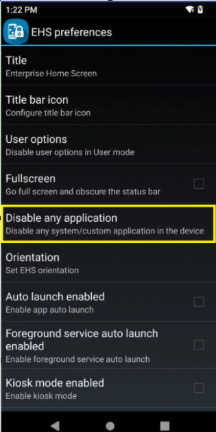 Enterprise Home Screen: Unable to Scan when Scanning Framework APK Disabled