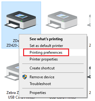 Updating the Printer Driver Version 8 to Version 5 (Windows 10)