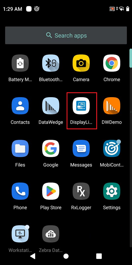Habilite la aplicación DisplayLink Desktop (OEM) en dispositivos Android