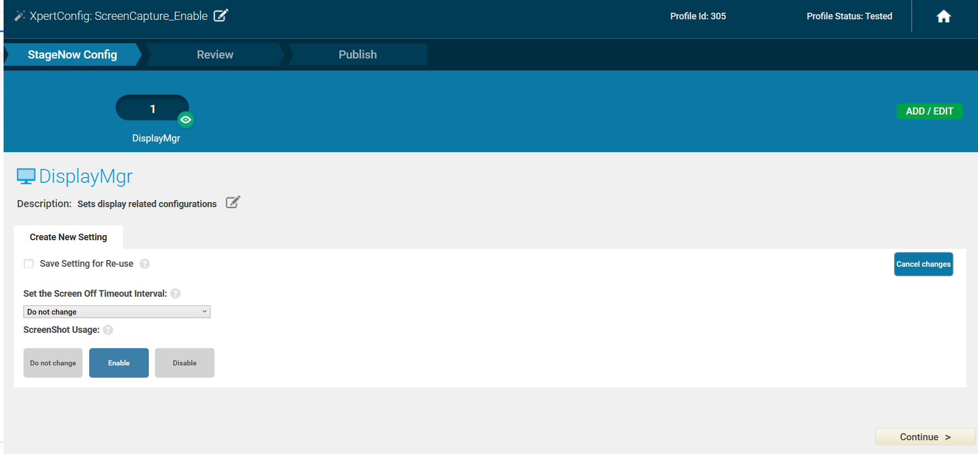 Enable Screen Capture for Android