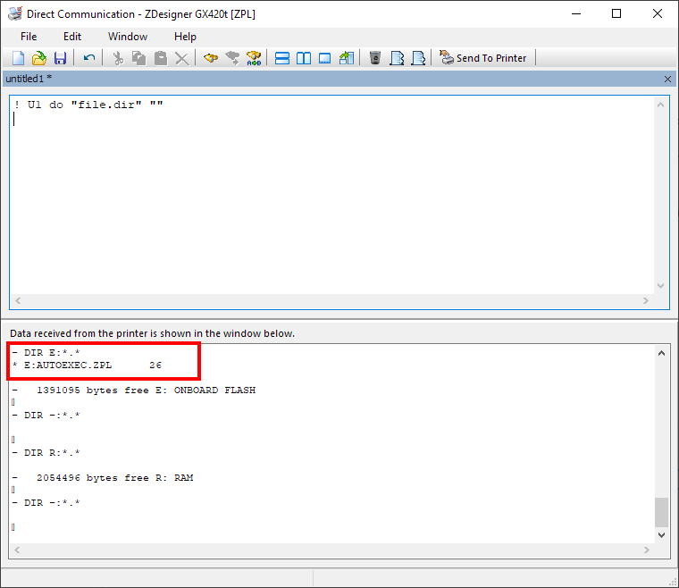 Removing Files from Printer Memory with Zebra Setup Utilities