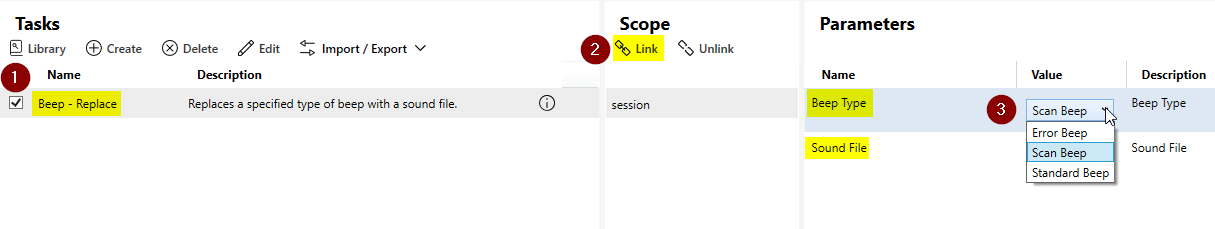 Velocity: Replace a Specified Type of Beep With a Sound File