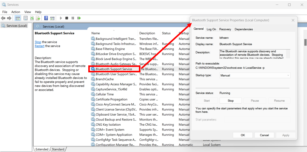 Disable Bluetooth Power Management