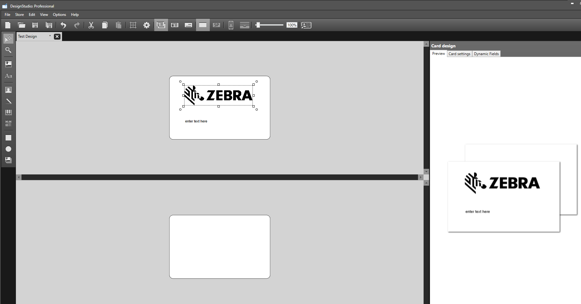 CardStudio 2.0: Design Studio не может изменить дизайн