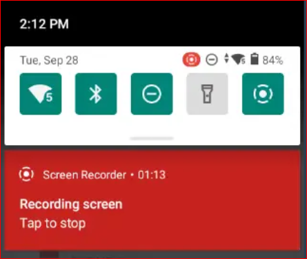 Screen Recording on Android 11