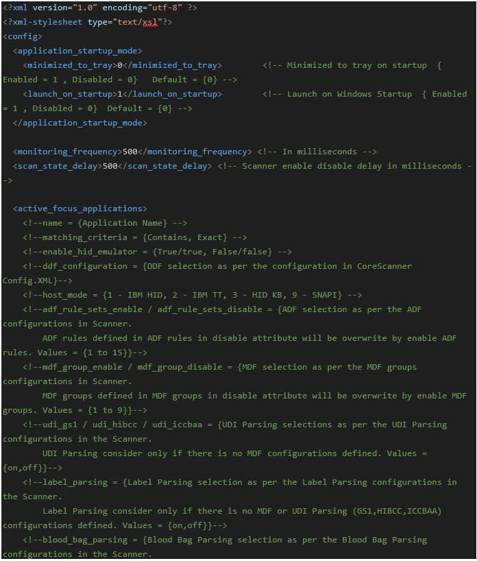 Configuring Application Settings in Active Focus Manager for Windows (AFM)