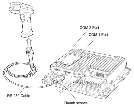 Connect an RS-232 Serial Scanner to a VC80x or VC8300 Android