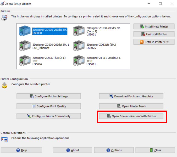 Configureren van de Tear-Off Media Print-modus door Set Get Do Commands