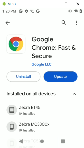 Best Option to Update Google Chrome and/or Android System WebView