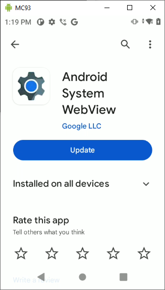 更新 Google Chrome 和/或 Android 系统 WebView 的最佳选择