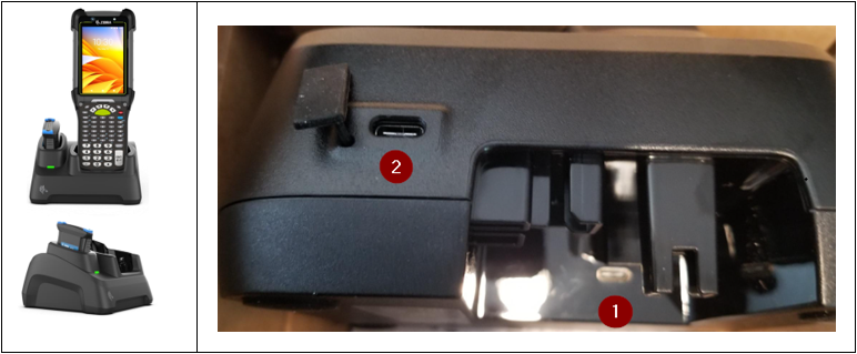 その他 CRDP1g Single-Slot Charge and USB Cradle (CRD-MC93-2SUCHG-01) With Two