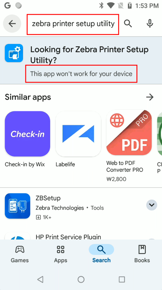 Zebra Printer Setup Utility for Android: This App Won't Work for Your ...