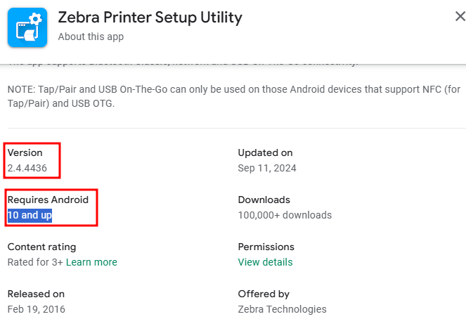 Zebra Printer Setup Utility for Android: This App Won't Work for Your ...
