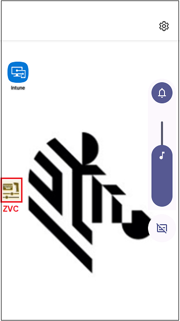 Zebra Volume Control non si apre nella schermata iniziale gestita di ...