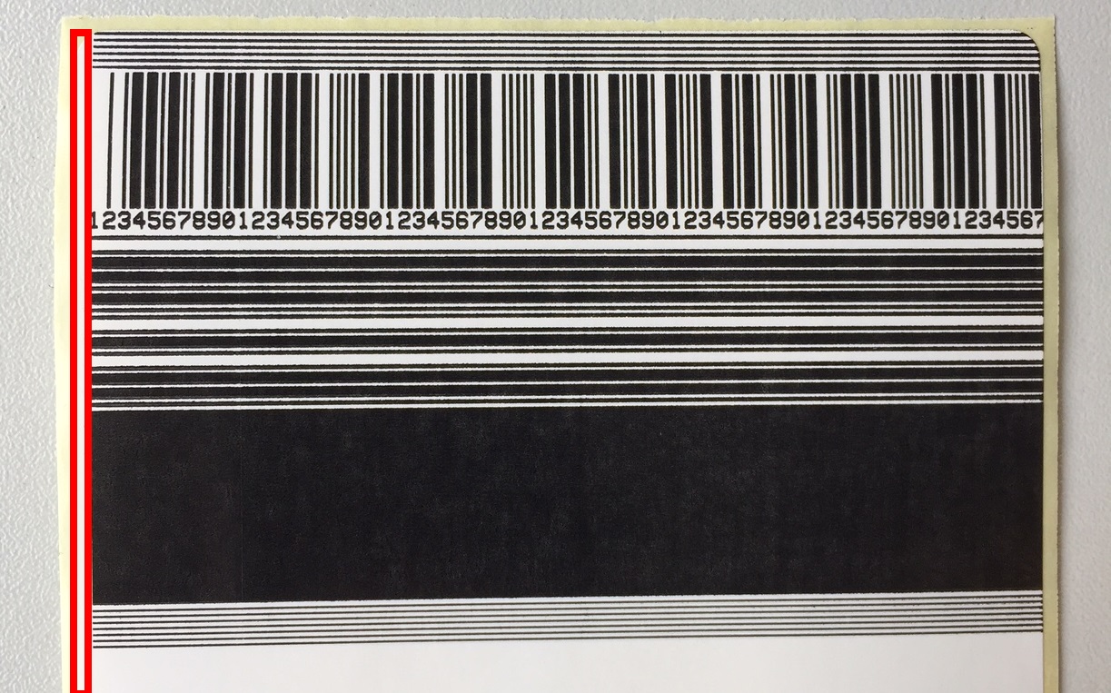Unable to Print on the Left Label Edge
