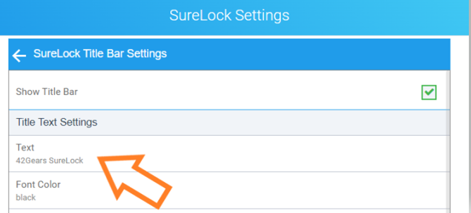 Surelock (デバイスをロックするための 42Gears ツール) の使用中に IP アドレスまたは意味のあるデバイス情報を表示する
