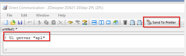 Zebra Setup Utility を使用してプリンタが PDF Direct をサポートしているかどうかを確認する