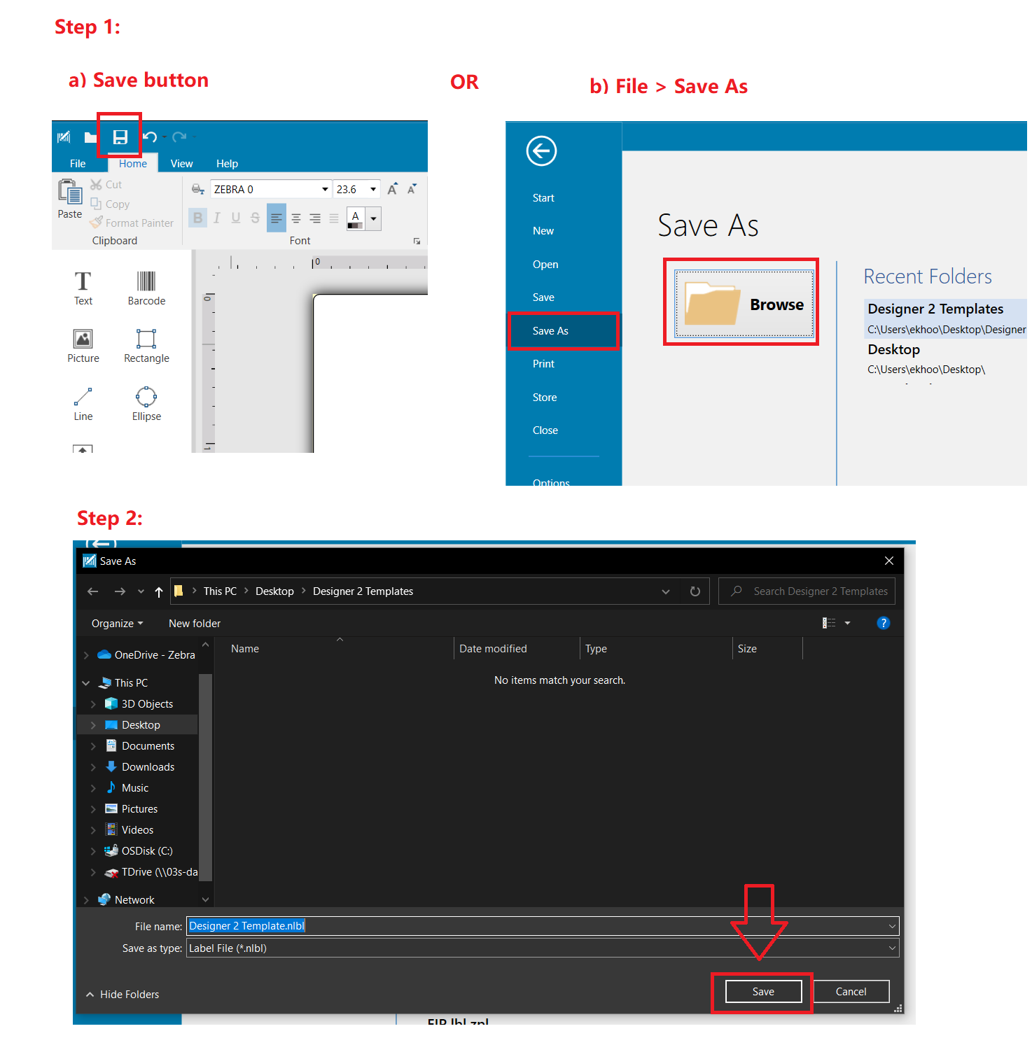Cómo abrir/convertir plantillas de ZebraDesigner 2 con ZebraDesigner 3