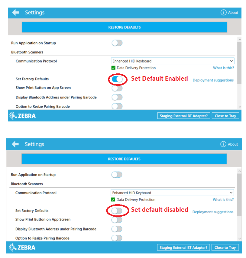 Scan-To-Connect Windows와 페어링한 후 Bluetooth 스캐너 구성 손실