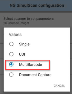 DataWedge: Arbeiten mit Multi-Barcode
