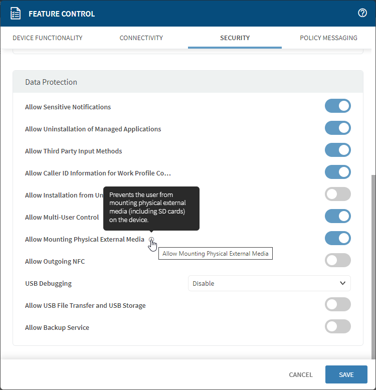 SOTI MobiControl: Enable Access to Removal SD Card (Allow Mounting ...