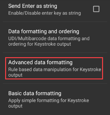DataWedge: Configuring an ADF Rule to Send a Carriage Return After Each ...