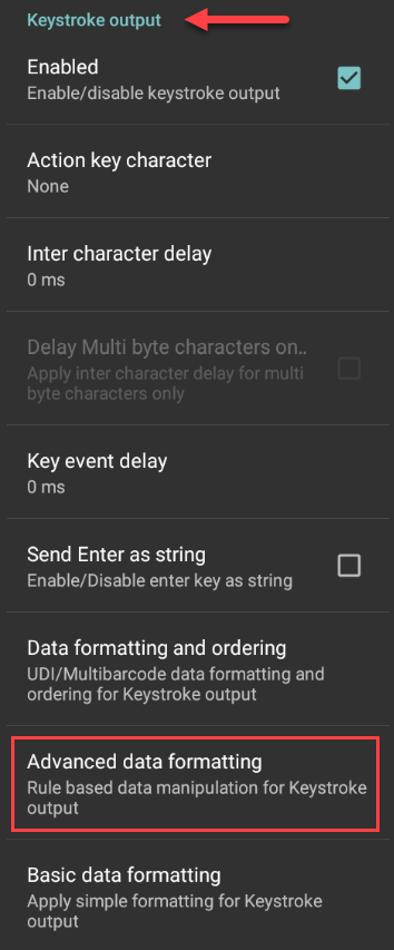 DataWedge: Configuring an ADF Rule to Send a Carriage Return After Each ...