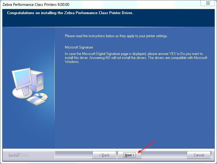Installing Network Driver for Zebra P100, P300, and P400 Series